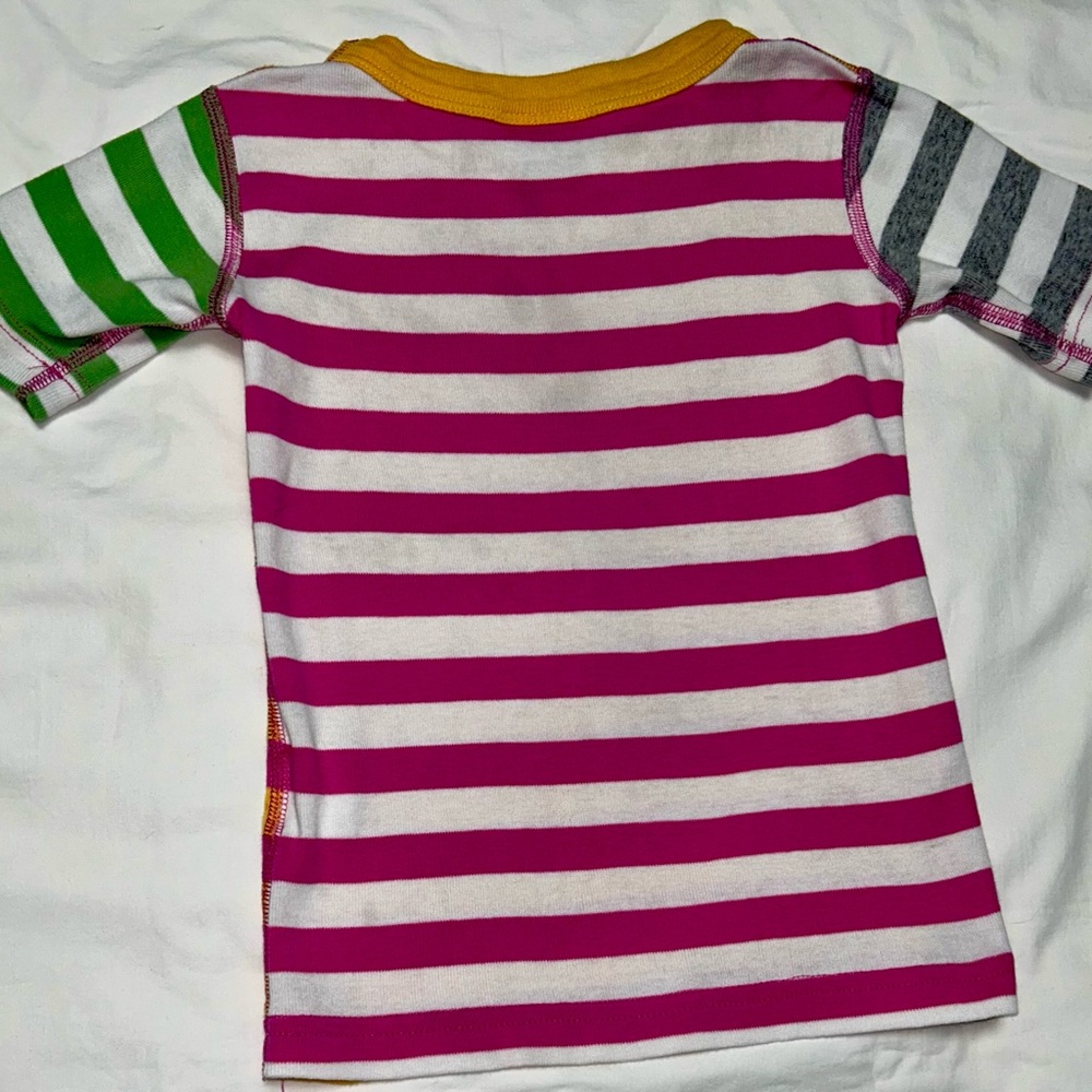 Hanna Andersson striped cotton pajamas sz 4 EUC smoke free home - Picture 4 of 6
